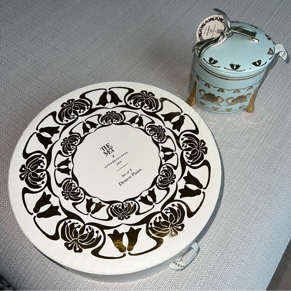 Anthropologie x Met Gala Bundle Dessert Plat and Candle Set - Picture 12 of 12
